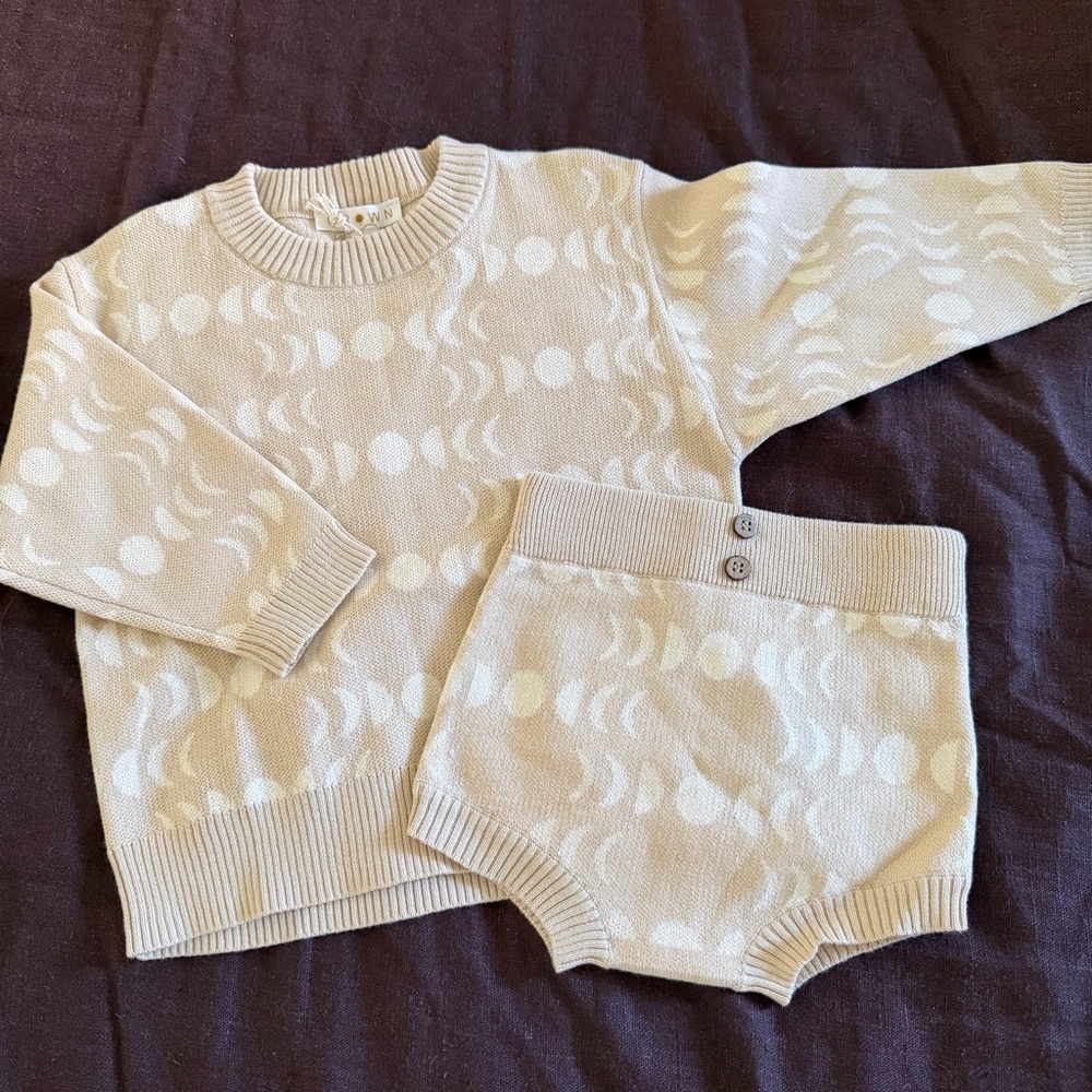 GROWN clothing moon phase knit set